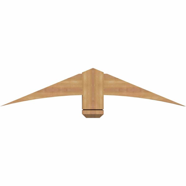 Ekena Millwork Bellingham Timber Gable Bracket, Western Red Cedar, 48"W x 10"H x 3 1/2"D x 5 1/2"F, 5/12 Pitch GBW048X10X0406BEL00SWR - main